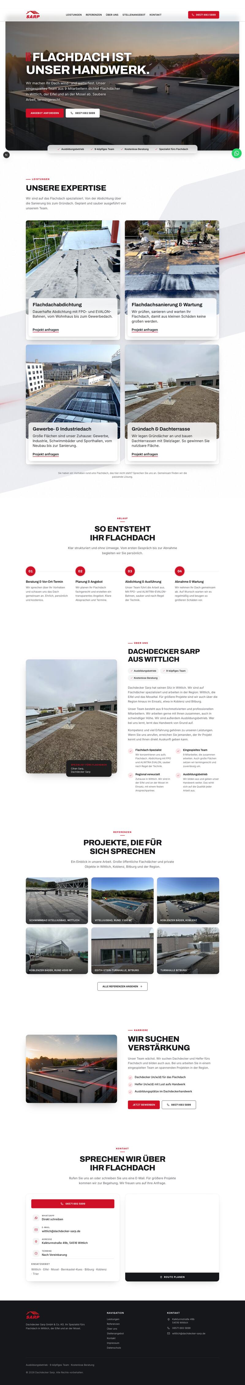 Webseite Dachdecker